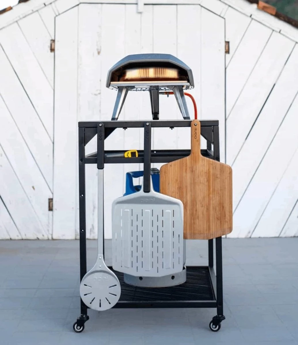 Ooni - Tafel - Medium - Pizza tafel - 60x80x 90cm - RVS - Zwart Ooni - Tafel - Medium - Pizza Tafel - 60x80x 90cm - RVS - Zwart -Beroemde Keukenserie Winkel