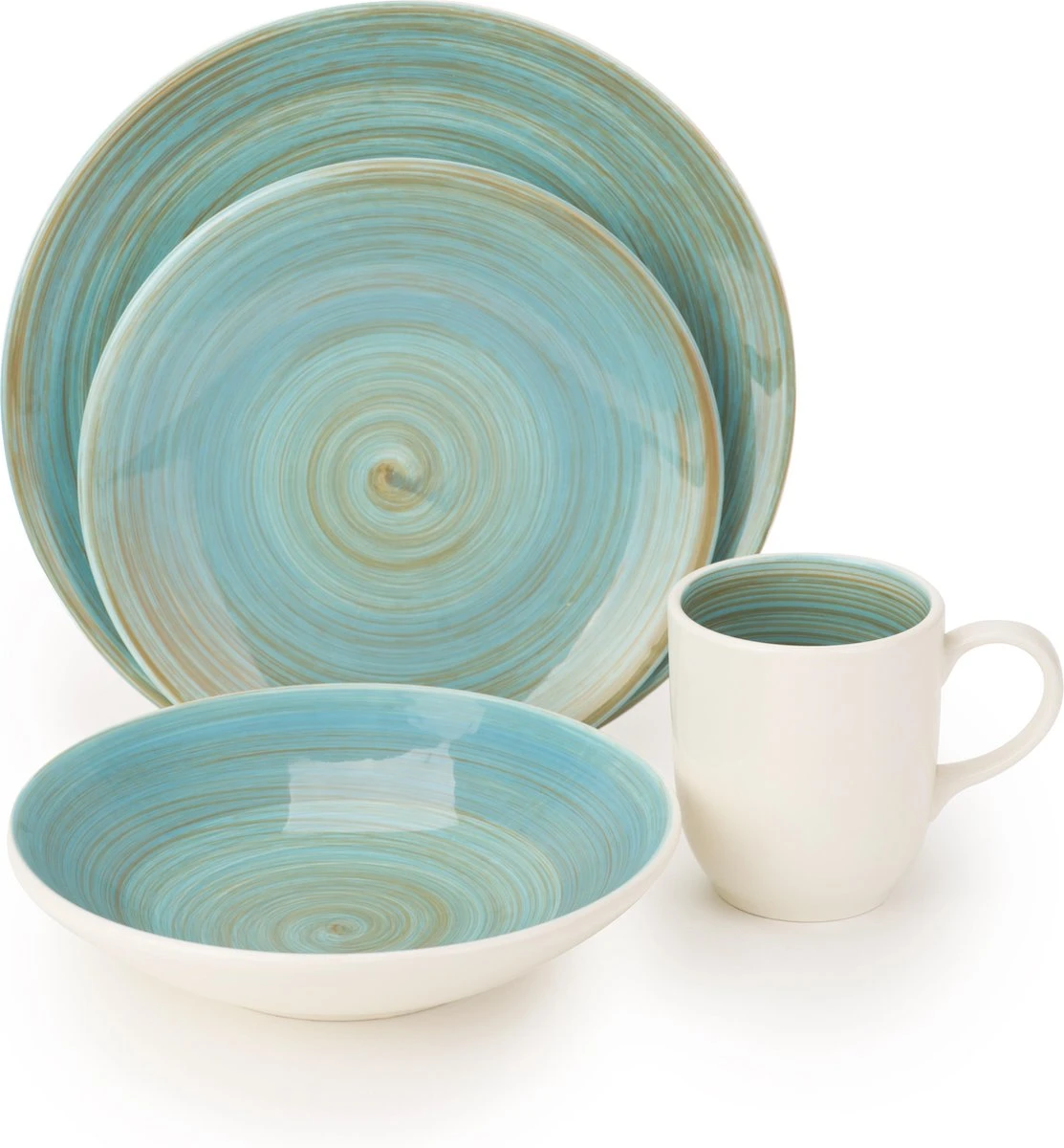 Cosy&Trendy Serviesset 24-delig Turbolino Blauw Cosy&Trendy Serviesset 24-delig Turbolino Blauw -Beroemde Keukenserie Winkel