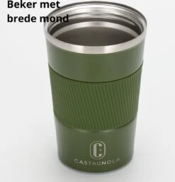 Castagnola Design RVS Koffiebeker To Go - Groen - 380ml - Thermosbeker - Theebeker -Beroemde Keukenserie Winkel 1154x1200 1