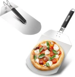 Bighorn Pizzaschep Voor BBQ En Oven-Inklapbare Handgreep -Pizzasnijder- Edelstaal -geschikt Als Broodschep En Ovenschep - SRPT01 -Beroemde Keukenserie Winkel 1163x1200 3