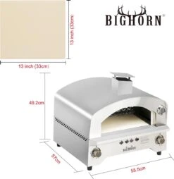 Bighorn Outdoor Edelstaal Gas Pizza Oven - Draagbare Gas Barbecue - Edelstaal -Model SRGG20001 6 Bighorn Outdoor Edelstaal Gas Pizza Oven - Draagbare Gas Barbecue - Edelstaal -Model SRGG20001 -Beroemde Keukenserie Winkel 1169x1200 1