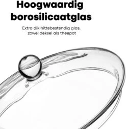 Vatten® Premium Glazen Theepot - 700ml - Dubbelwandig - Anti-drup - Transparant 4 Vatten® Premium Glazen Theepot - 700ml - Dubbelwandig - Anti-drup - Transparant -Beroemde Keukenserie Winkel 1175x1200