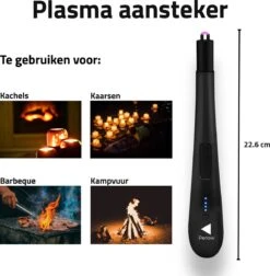 Oplaadbare Lange Elektrische Aansteker - Zwart - Duurzame Plasma Aansteker - Inclusief Cadeauverpakking - BBQ - Kaarsen -Beroemde Keukenserie Winkel 1177x1200 2