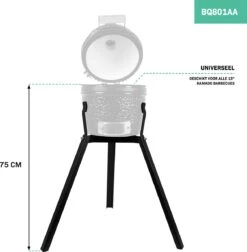 VONROC Kamado Onderstel – Prettige Werkhoogte Van 75cm - Universeel Voor 13 Inch Kamado Barbecues -Beroemde Keukenserie Winkel 1178x1200