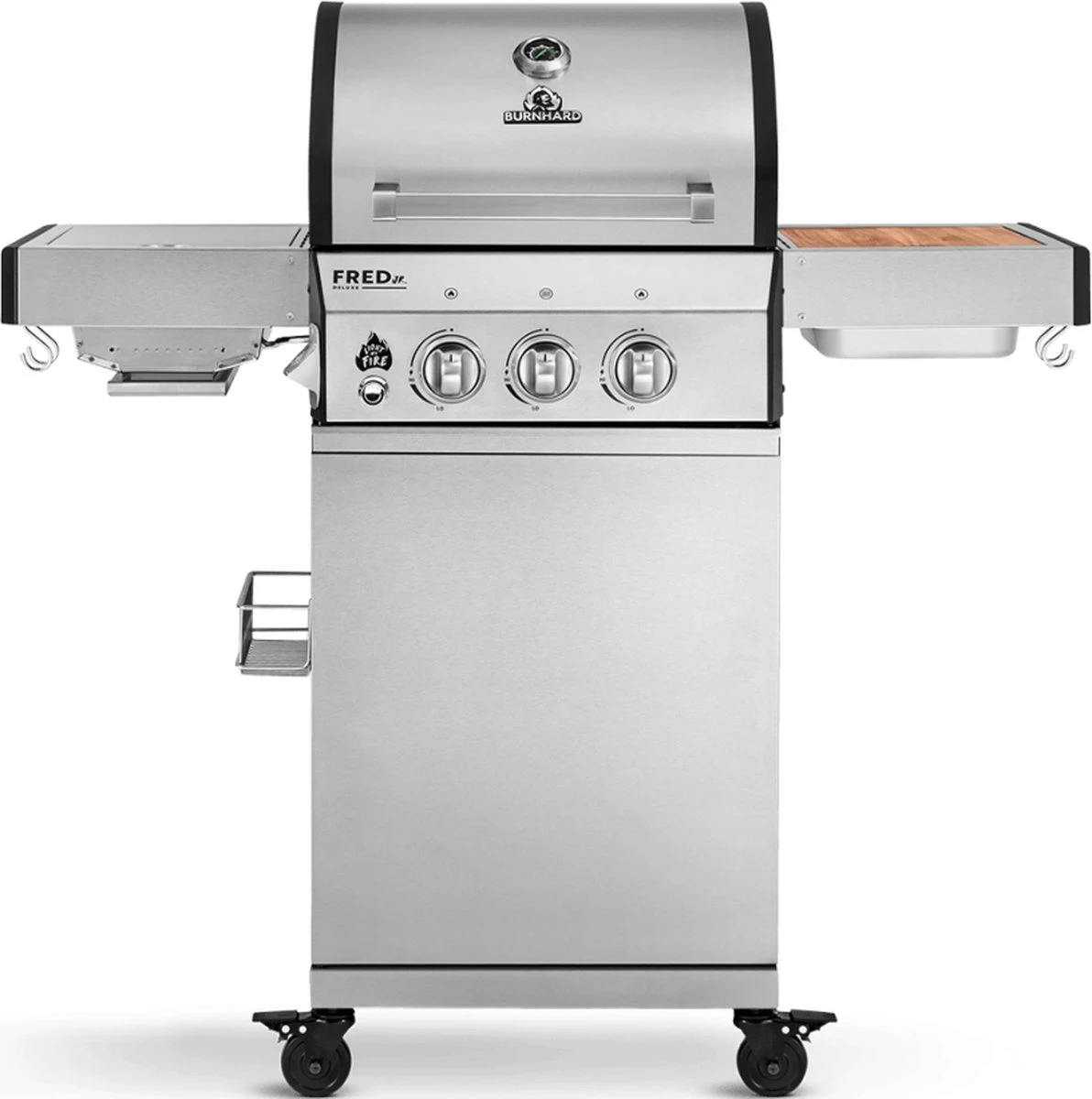 Burnhard Gas BBQ FRED JR. Deluxe - 2 Branders - Incl. Keramische Infraroodbrander & Afdekhoes - Deluxe Burnhard Gas BBQ FRED JR. Deluxe - 2 Branders - Incl. Keramische Infraroodbrander & Afdekhoes - Deluxe -Beroemde Keukenserie Winkel 1192x1200 4