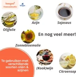 BooGoo® - RVS Olijfolie Sprayer Extreme Deluxe - Olijfolie Fles Verstuiver Voor Keuken - Oliespray - Oliefles - BBQ Accesoires - Olie Pomp Bakspray - Cooking Spray -Beroemde Keukenserie Winkel 1193x1200 7