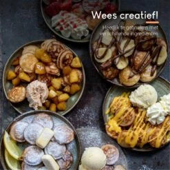 Ocina Poffertjespan – Combo Pack – 19 Poffertjes – Poffertjesmaker – Poffertjespan Inductie – Poffertjespan Electrisch – Gietijzeren Pan - Inclusief Doseerfles, Handvaten, 6x Poffertjesvorken En Invetkwast – Gratis Receptenboek 7 Ocina Poffertjespan – Combo Pack – 19 Poffertjes – Poffertjesmaker – Poffertjespan Inductie – Poffertjespan Electrisch – Gietijzeren Pan - Inclusief Doseerfles, Handvaten, 6x Poffertjesvorken En Invetkwast – Gratis Receptenboek -Beroemde Keukenserie Winkel 1198x1200 1