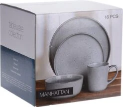 Excellent Serviesset - Servies - 16 Stuks - Aardewerk - Grijs -Beroemde Keukenserie Winkel 1200x1044 1