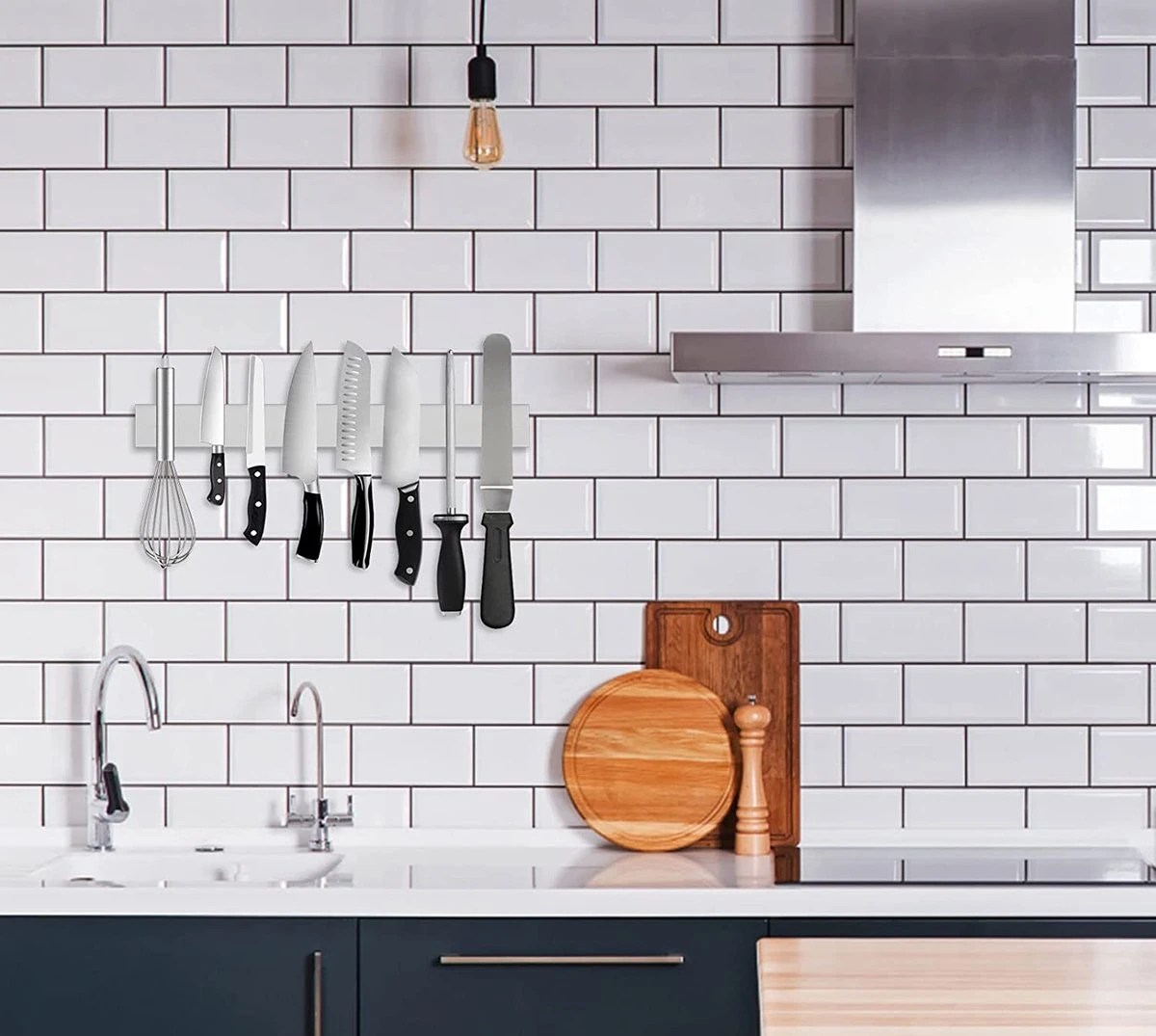 Magnetische Messenhouder - Messenmagneet - Messenblok - Messenrek - Messenstrip - Zelfklevende Magneet strip voor Messen - 60 cm Merkloos Magnetische Messenhouder - Messenmagneet - Messenblok - Messenrek - Messenstrip - Zelfklevende Magneet Strip Voor Messen - 60 Cm -Beroemde Keukenserie Winkel 1200x1075 12