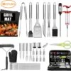 Saveur Royal® 35-delige Barbecue Gereedschapset In Roestvrij Staal - BBQ Grill Set Met Draagtas - Barbecuegerei-sets - Barbecue Accessoires Gereedschap - 35-delig