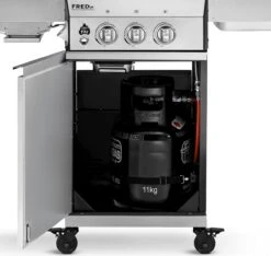 Burnhard Gas BBQ FRED JR. Deluxe - 2 Branders - Incl. Keramische Infraroodbrander & Afdekhoes - Deluxe 17 Burnhard Gas BBQ FRED JR. Deluxe - 2 Branders - Incl. Keramische Infraroodbrander & Afdekhoes - Deluxe -Beroemde Keukenserie Winkel 1200x1135 1