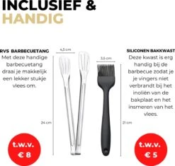 Ozocozy BBQ-ONE Houtskool Tafelbarbecue - Ø30 Cm- Zwart - Incl. Draagtas, Siliconen Bakkwast En RVS-Barbecuetang -Beroemde Keukenserie Winkel 1200x1141 1