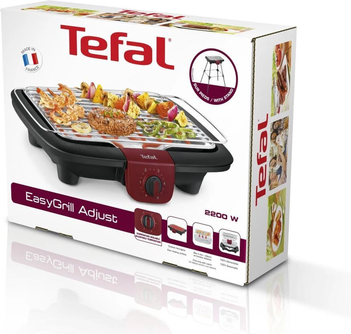 Tefal EasyGrill Elektrische Tafelbarbecue - 35x42 cm - 2300W Tefal EasyGrill Elektrische Tafelbarbecue - 35x42 Cm - 2300W -Beroemde Keukenserie Winkel