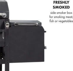 Klarstein Kingsville Double Barbecue - Houtskool- En Gasbarbecue - Smoker BBQ - Inclusief Deksels En Thermometer - Met 2 Roosters - Zwart 7 Klarstein Kingsville Double Barbecue - Houtskool- En Gasbarbecue - Smoker BBQ - Inclusief Deksels En Thermometer - Met 2 Roosters - Zwart -Beroemde Keukenserie Winkel 1200x1161 1