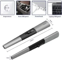 Allkinds Lange Elektrische Plasma Aansteker - USB Oplaadbaar - Vlamloze Elektrische Aansteker Voor Keuken, Kaars, BBQ Of Openhaard - Zwart - In- En Outdoor - Chique Design 3 Allkinds Lange Elektrische Plasma Aansteker - USB Oplaadbaar - Vlamloze Elektrische Aansteker Voor Keuken, Kaars, BBQ Of Openhaard - Zwart - In- En Outdoor - Chique Design -Beroemde Keukenserie Winkel 1200x1162