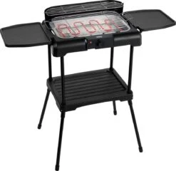 Princess 112250 Elektrische BBQ Met Zijplanken - BBQ - 40x25cm - Met En Zonder Statief Te Gebruiken - Met Zijplankjes - Ook Te Gebruiken Als Tafelgrill - 2200W -Beroemde Keukenserie Winkel 1200x1164 2