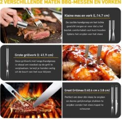 Saveur Royal® 35-delige Barbecue Gereedschapset In Roestvrij Staal - BBQ Grill Set Met Draagtas - Barbecuegerei-sets - Barbecue Accessoires Gereedschap - 35-delig -Beroemde Keukenserie Winkel 1200x1170 2