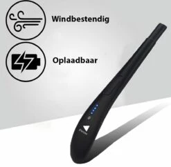 Oplaadbare Lange Elektrische Aansteker - Zwart - Duurzame Plasma Aansteker - Inclusief Cadeauverpakking - BBQ - Kaarsen -Beroemde Keukenserie Winkel 1200x1178