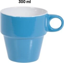 Orange85 Koffiekopjes - Met Houder - Set Van 6 - Gekleurd - 300 Ml - Keramiek -Beroemde Keukenserie Winkel 1200x1179