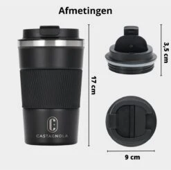 Castagnola Design RVS Koffiebeker To Go - Zwart - 380ml - Thermosbeker - Theebeker 5 Castagnola Design RVS Koffiebeker To Go - Zwart - 380ml - Thermosbeker - Theebeker -Beroemde Keukenserie Winkel 1200x1191