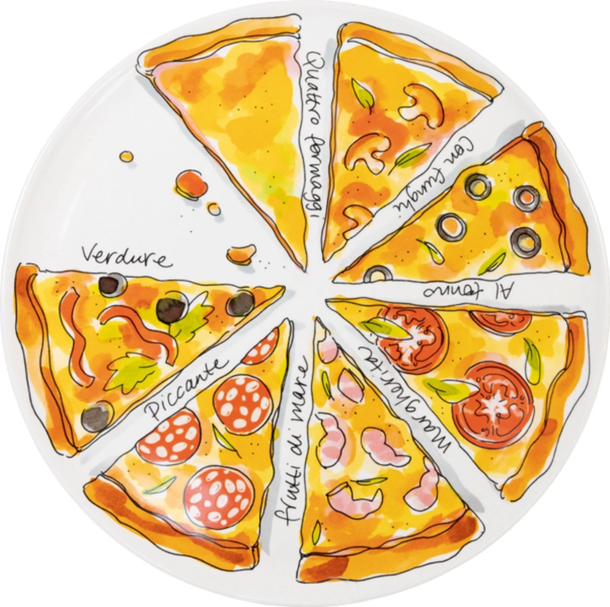 Blond Amsterdam, Specials Pizza Bord Slices, 31CM Blond Amsterdam, Specials Pizza Bord Slices, 31CM -Beroemde Keukenserie Winkel