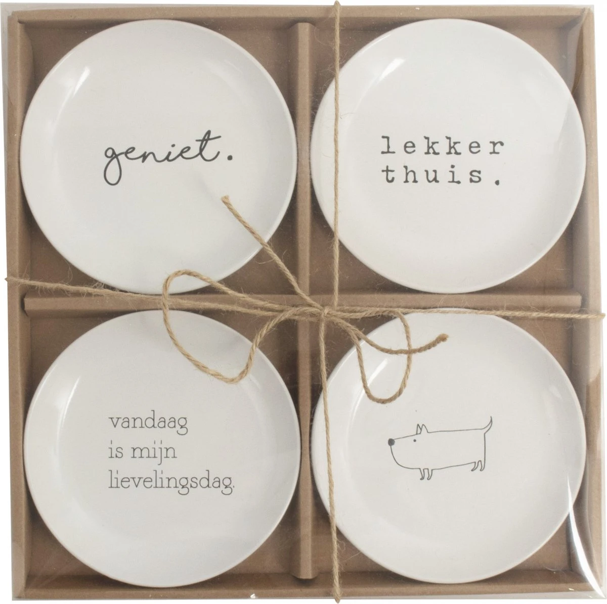 Gusta - Gebaksbordjes - ø 15 cm - Set 4 Stuks - Porselein - Wit Gusta - Gebaksbordjes - ø 15 Cm - Set 4 Stuks - Porselein - Wit -Beroemde Keukenserie Winkel