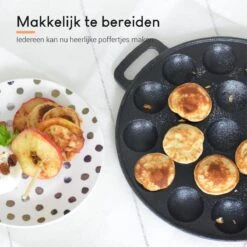 Ocina Poffertjespan Accessoires Set - Doseerfles - Poffertjes Spuitfles - 6x Poffertjes Vork - Kwast - Siliconen Kwast - Bakkwast - Gratis Poffertjes E-Book -Beroemde Keukenserie Winkel 1200x1198 4