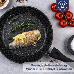 Westinghouse Koekenpan Inductie - Ø 24 Cm - Zwart Marmer - Geschikt Voor Alle Warmtebronnen -Beroemde Keukenserie Winkel 1200x1200 109