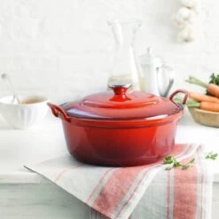 Le Creuset Braadpan Faitout Tradition Kersenrood - ø 24 Cm / 3 Liter -Beroemde Keukenserie Winkel 1200x1200 302