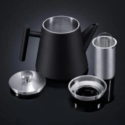 Silberthal - Theepot Met Filter - 1 L - RVS Dubbelwandig - Zwart - Cadeau -Beroemde Keukenserie Winkel 1200x1200 316