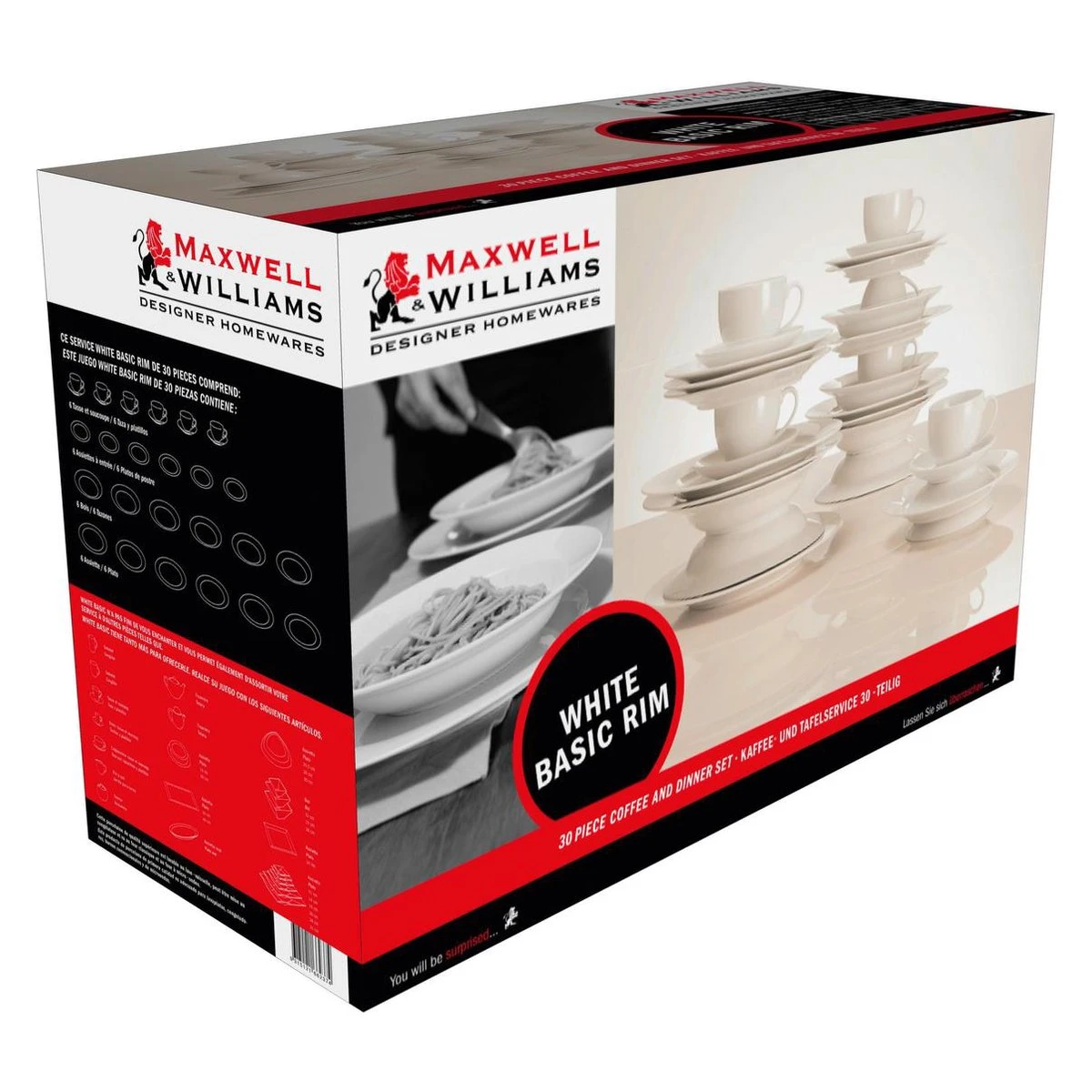 Maxwell and Williams White Basic Rim Koffie- en Dinerset - 30-delig - Wit Maxwell And Williams White Basic Rim Koffie- En Dinerset - 30-delig - Wit -Beroemde Keukenserie Winkel 1200x1200 344