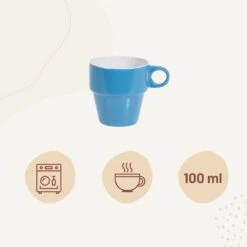 Orange85 Koffiekopjes - Met Houder - Set Van 6 - Gekleurd - 300 Ml - Keramiek -Beroemde Keukenserie Winkel 1200x1200 375