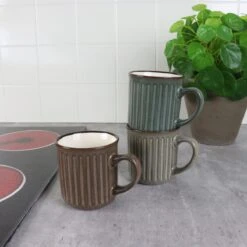 OTIX Koffiekopjes - Met Oor - Set Van 4 - Aardewerk - 250 Ml -Beroemde Keukenserie Winkel 1200x1200 383