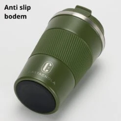 Castagnola Design RVS Koffiebeker To Go - Groen - 380ml - Thermosbeker - Theebeker -Beroemde Keukenserie Winkel 1200x1200 414