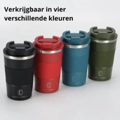 Castagnola Design RVS Koffiebeker To Go - Groen - 380ml - Thermosbeker - Theebeker -Beroemde Keukenserie Winkel 1200x1200 418