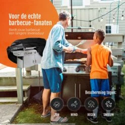 GrillX Barbecue Hoes - 145 X 61 X 117cm - BBQ Hoes Waterdicht - Beschermhoes Inclusief Trekkoord - BBQ Accesoires -Beroemde Keukenserie Winkel 1200x1200 427