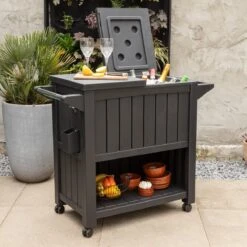 BluMill BBQ Tafel - Inclusief Koelvak 80 Liter - Op Wieltjes - Met Flessenopener - 102 X 46 X 86,5 Cm -Beroemde Keukenserie Winkel 1200x1200 439