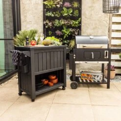 BluMill BBQ Tafel - Inclusief Koelvak 80 Liter - Op Wieltjes - Met Flessenopener - 102 X 46 X 86,5 Cm -Beroemde Keukenserie Winkel 1200x1200 440