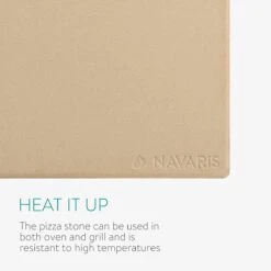Navaris Pizzasteen XL Voor Oven En Barbecue - Rechthoekige Pizzaplaat 38 X 30 Cm - Inclusief Pizzaschep Met Extra Lang Handvat En Receptenboek -Beroemde Keukenserie Winkel 1200x1200 504