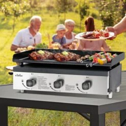 Bighorn Plancha Grill - Gasbarbecue – Tabletop – Draagbaar – 3 Branders -Beroemde Keukenserie Winkel 1200x1200 545
