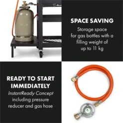 Klarstein Kingsville Double Barbecue - Houtskool- En Gasbarbecue - Smoker BBQ - Inclusief Deksels En Thermometer - Met 2 Roosters - Zwart 3 Klarstein Kingsville Double Barbecue - Houtskool- En Gasbarbecue - Smoker BBQ - Inclusief Deksels En Thermometer - Met 2 Roosters - Zwart -Beroemde Keukenserie Winkel 1200x1200 549