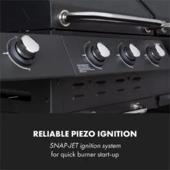 Klarstein Kingsville Double Barbecue - Houtskool- En Gasbarbecue - Smoker BBQ - Inclusief Deksels En Thermometer - Met 2 Roosters - Zwart 4 Klarstein Kingsville Double Barbecue - Houtskool- En Gasbarbecue - Smoker BBQ - Inclusief Deksels En Thermometer - Met 2 Roosters - Zwart -Beroemde Keukenserie Winkel 1200x1200 550