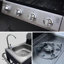 Alice's Garden Gas BBQ D'Artagnan - Zwart - 5 Branders - Buitenkeuken -Beroemde Keukenserie Winkel 1200x1200 556