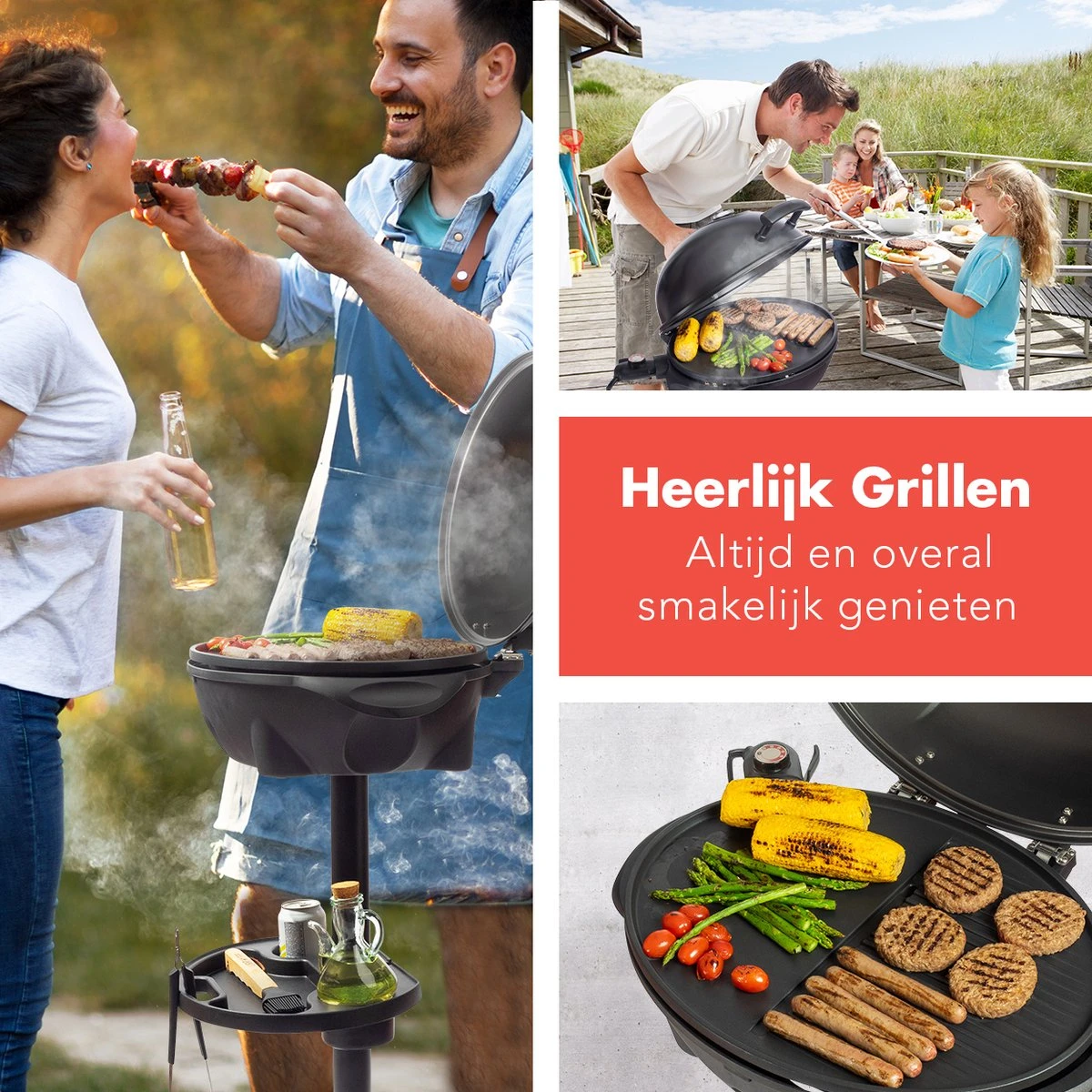 KitchenBrothers Elektrische BBQ - met Grillplaat - Anti-aanbaklaag - Incl. Plank/Houders - Grilloppervlak 46,5x33,8cm - tot 300°C - 2400W - Zwart KitchenBrothers Elektrische BBQ - Met Grillplaat - Anti-aanbaklaag - Incl. Plank/Houders - Grilloppervlak 46,5x33,8cm - Tot 300°C - 2400W - Zwart -Beroemde Keukenserie Winkel 1200x1200 563