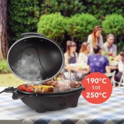 KitchenBrothers Elektrische BBQ - Met Grillplaat - Anti-aanbaklaag - Incl. Plank/Houders - Grilloppervlak 46,5x33,8cm - Tot 300°C - 2400W - Zwart 9 KitchenBrothers Elektrische BBQ - Met Grillplaat - Anti-aanbaklaag - Incl. Plank/Houders - Grilloppervlak 46,5x33,8cm - Tot 300°C - 2400W - Zwart -Beroemde Keukenserie Winkel 1200x1200 565