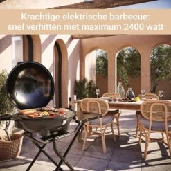 SUNTEC Elektrische BBQ 9493 - Geschikt Voor Buiten Als Tafelbarbecue Of Staande Barbecue - Barbecue Voor Balkon, Terras, Tuin En Camping - Elektrisch Barbecueën Met Max. 2400 Watt - Mobiel Onderstel -Beroemde Keukenserie Winkel 1200x1200 600