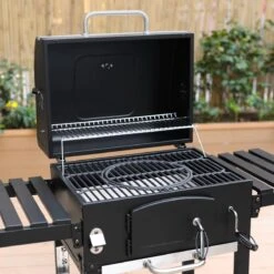 Alice's Garden Houtskool BBQ Bernard - Smoker - Verstelbare Houtskoolbak - Zwart -Beroemde Keukenserie Winkel 1200x1200 609