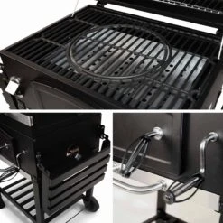 Alice's Garden Houtskool BBQ Bernard - Smoker - Verstelbare Houtskoolbak - Zwart -Beroemde Keukenserie Winkel 1200x1200 612