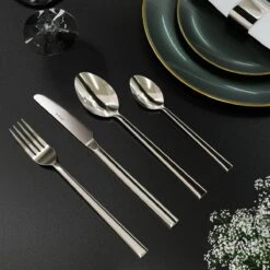 Nevana Bestekset - 24 Delig - 18/10 Edelstaal - Bestek - Lepels, Messen, Vorken -Beroemde Keukenserie Winkel 1200x1200 678