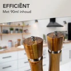 Nimma® Peper En Zoutmolen Set - Incl Navul Lepel - Verstelbare Maalgraad - Acacia Hout 7 Nimma® Peper En Zoutmolen Set - Incl Navul Lepel - Verstelbare Maalgraad - Acacia Hout -Beroemde Keukenserie Winkel 1200x1200 700